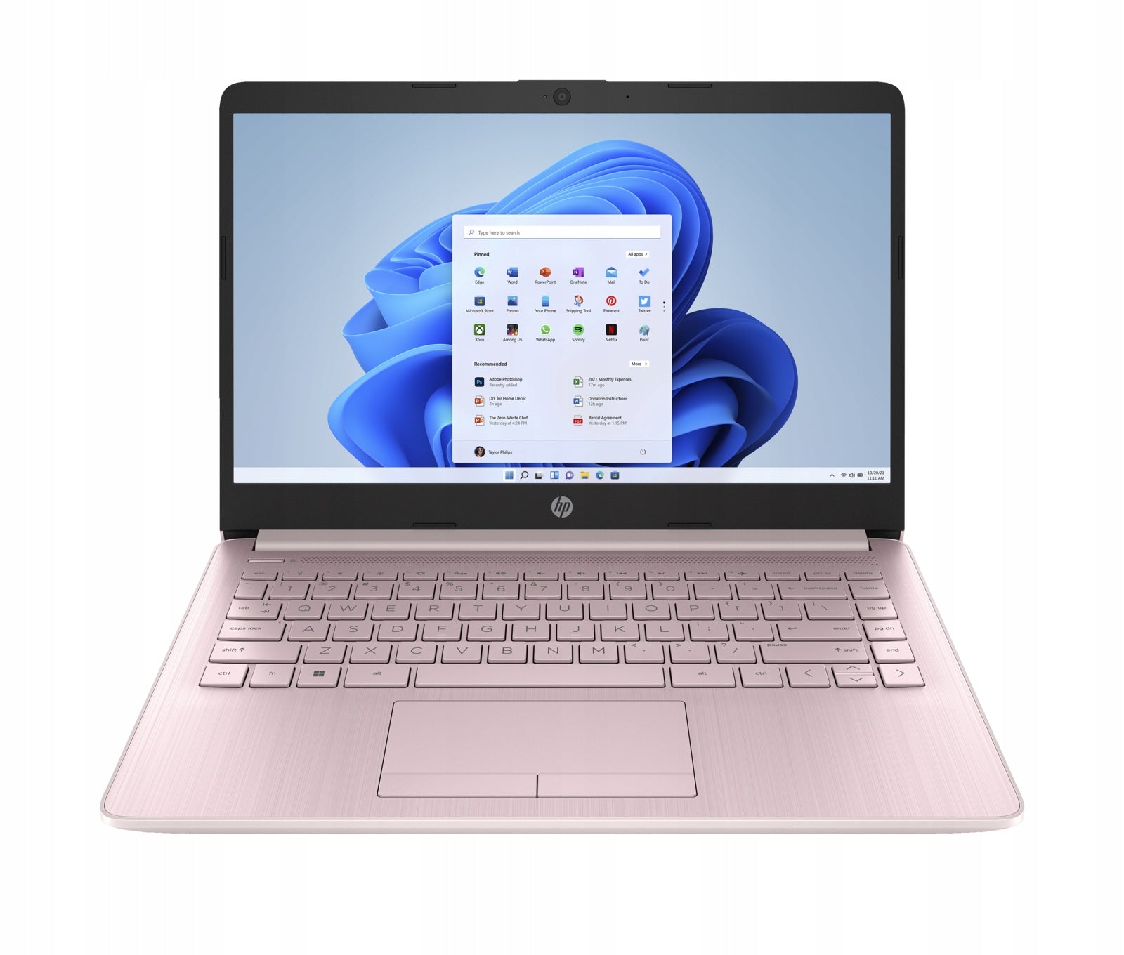 Laptop HP 14 Intel N4120 8GB RAM Intel UHD Win 11 OFFICE Pink Brand HP