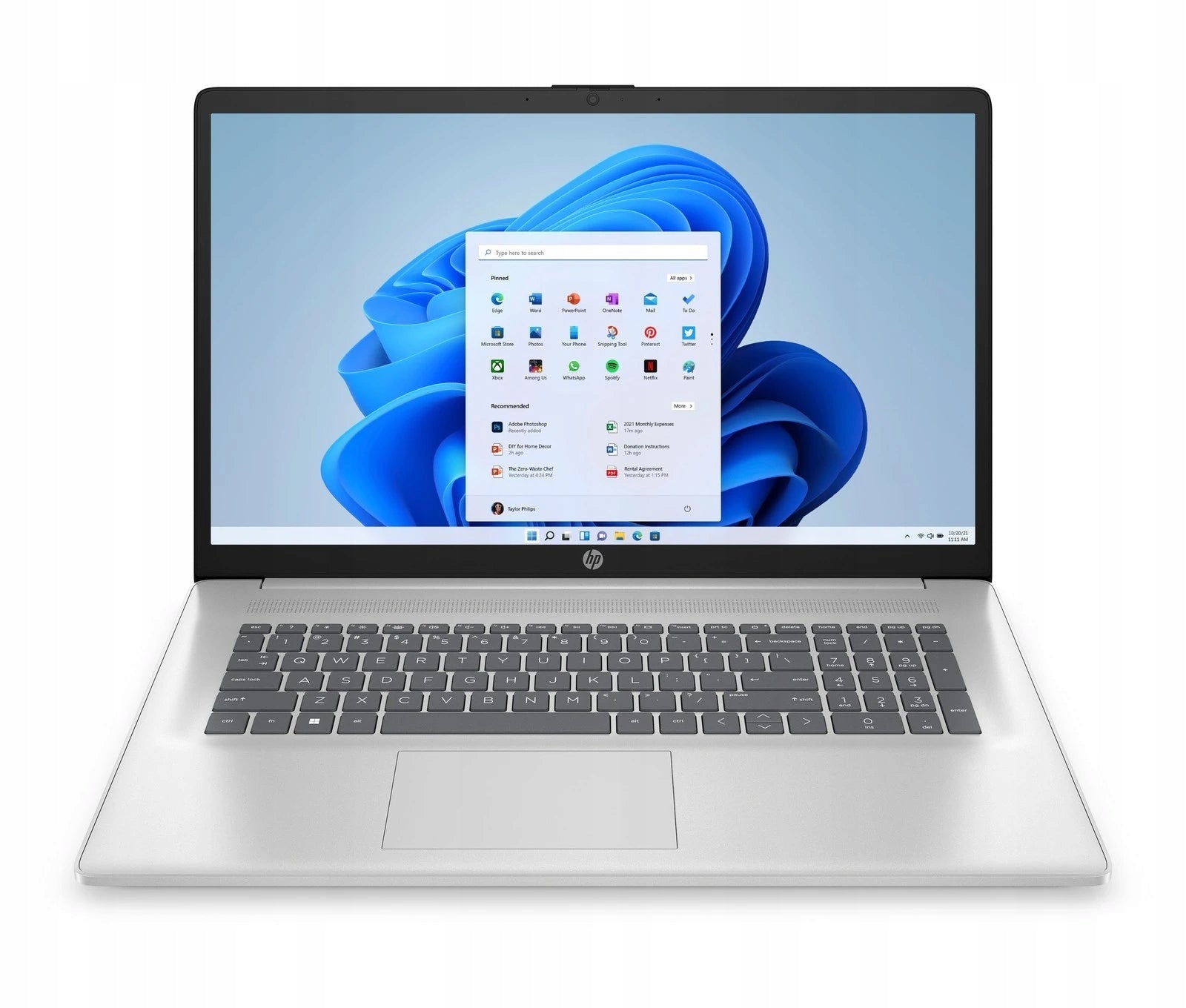 Laptop HP 17-cp Ryzen 5 16GB 1TB Radeon 17,3" HD+ Touch Win 11 Silver