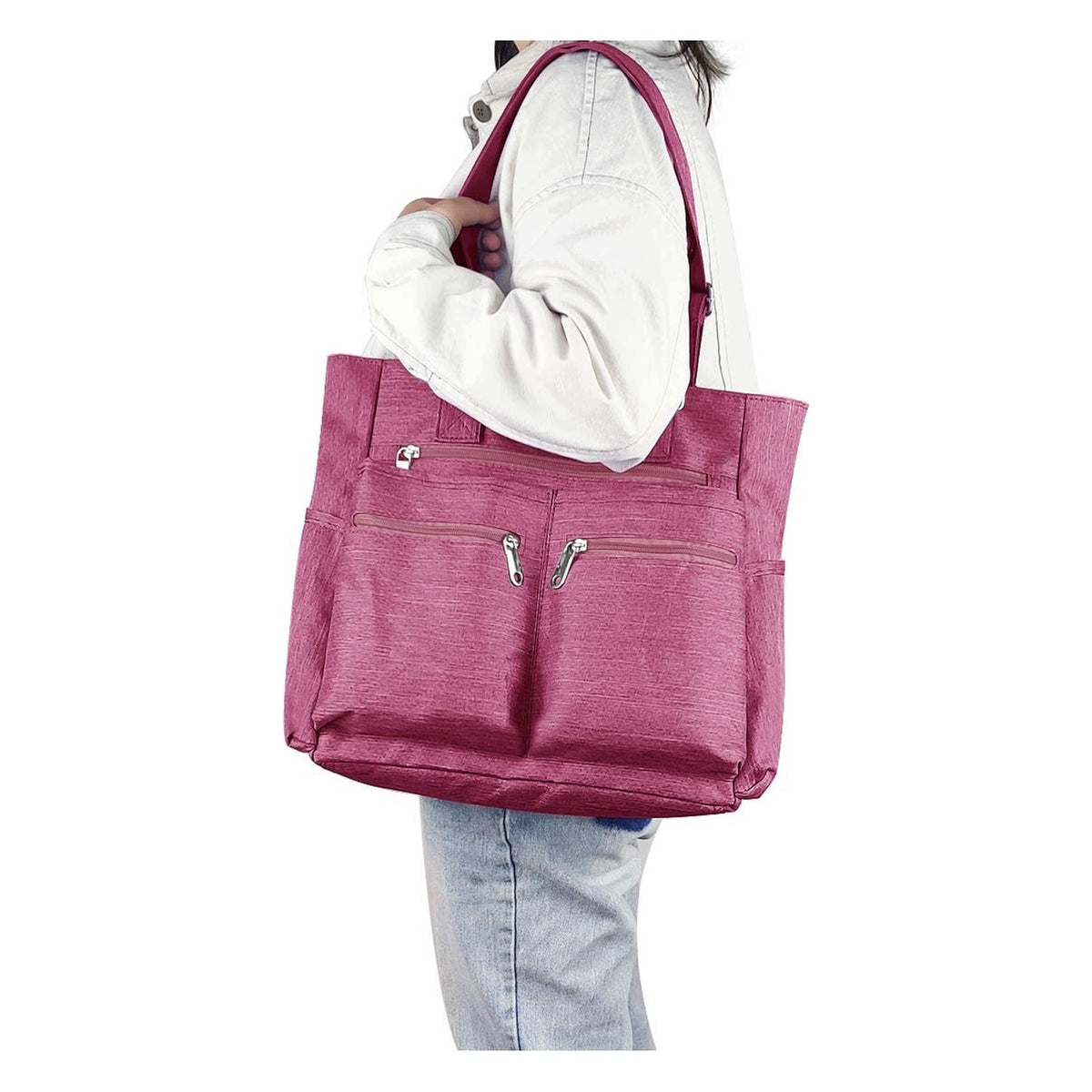Laptop bag - waterproof - for work and school - pink Brand no brand