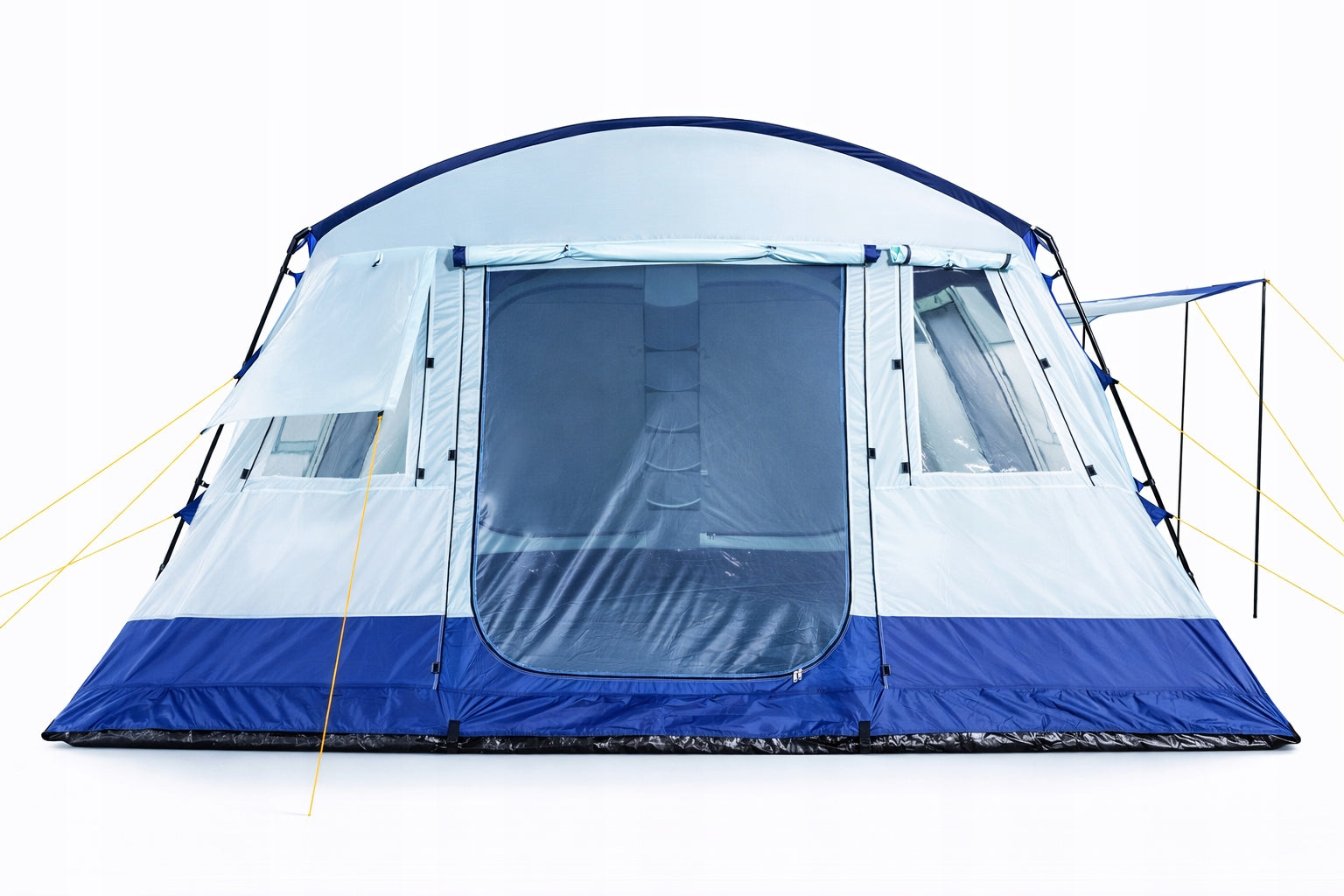 Large 25m² Tent NEVADA XXL 6 -12 people 5000mm integrated! Black cabins! Waterproofness 5000 mm