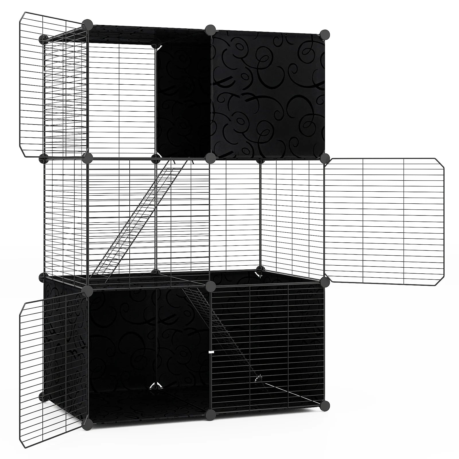Large 3-level cat cage 74 x 47 x 110 cm