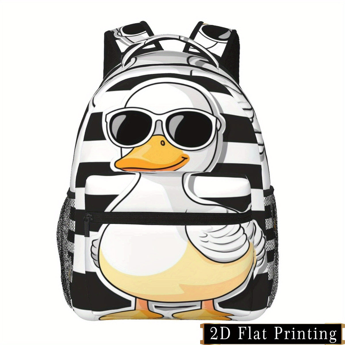 Large Capacity Duck Print Backpack for School and Travel