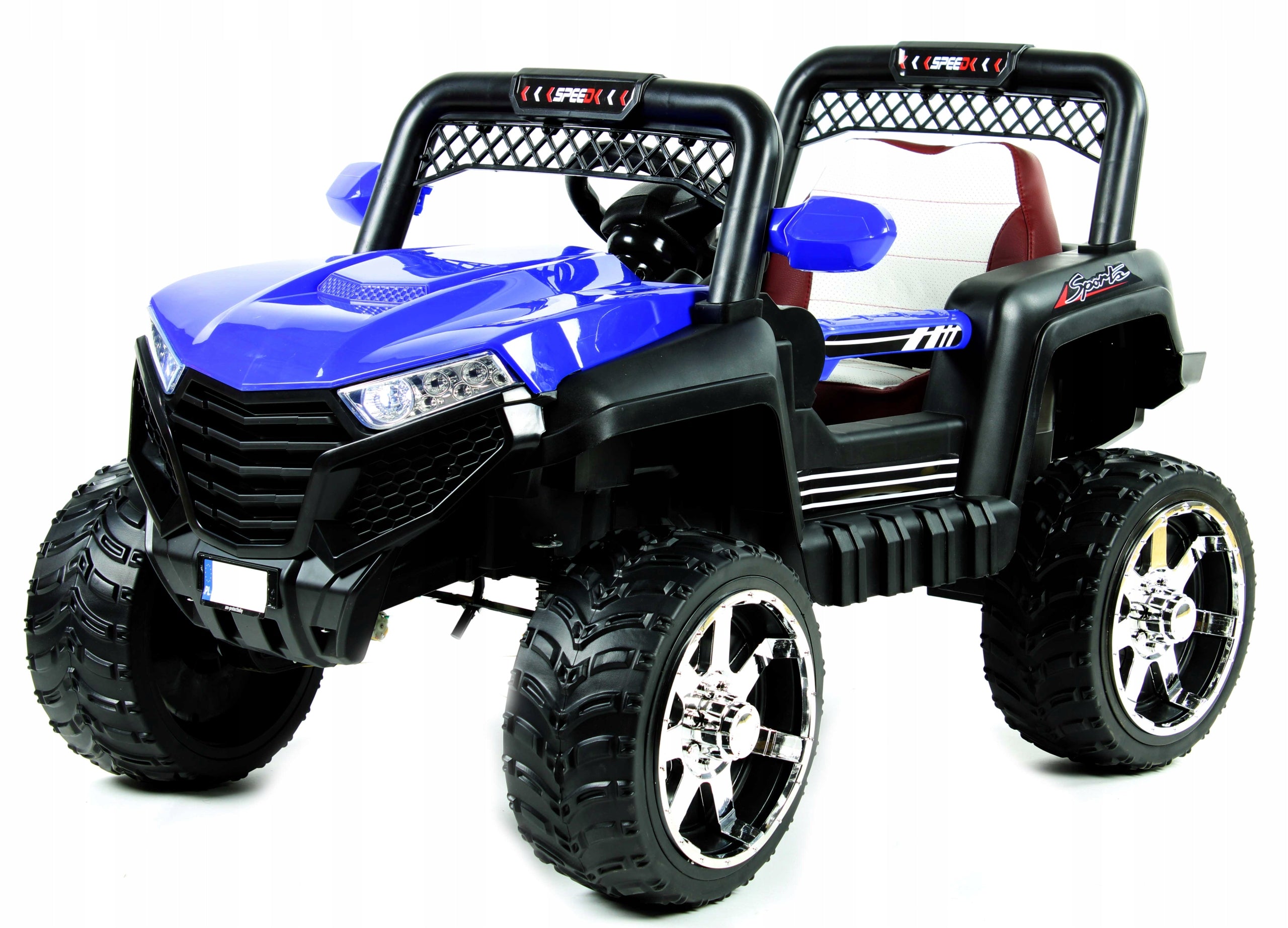 Large Car Auto Battery Blue 4x4