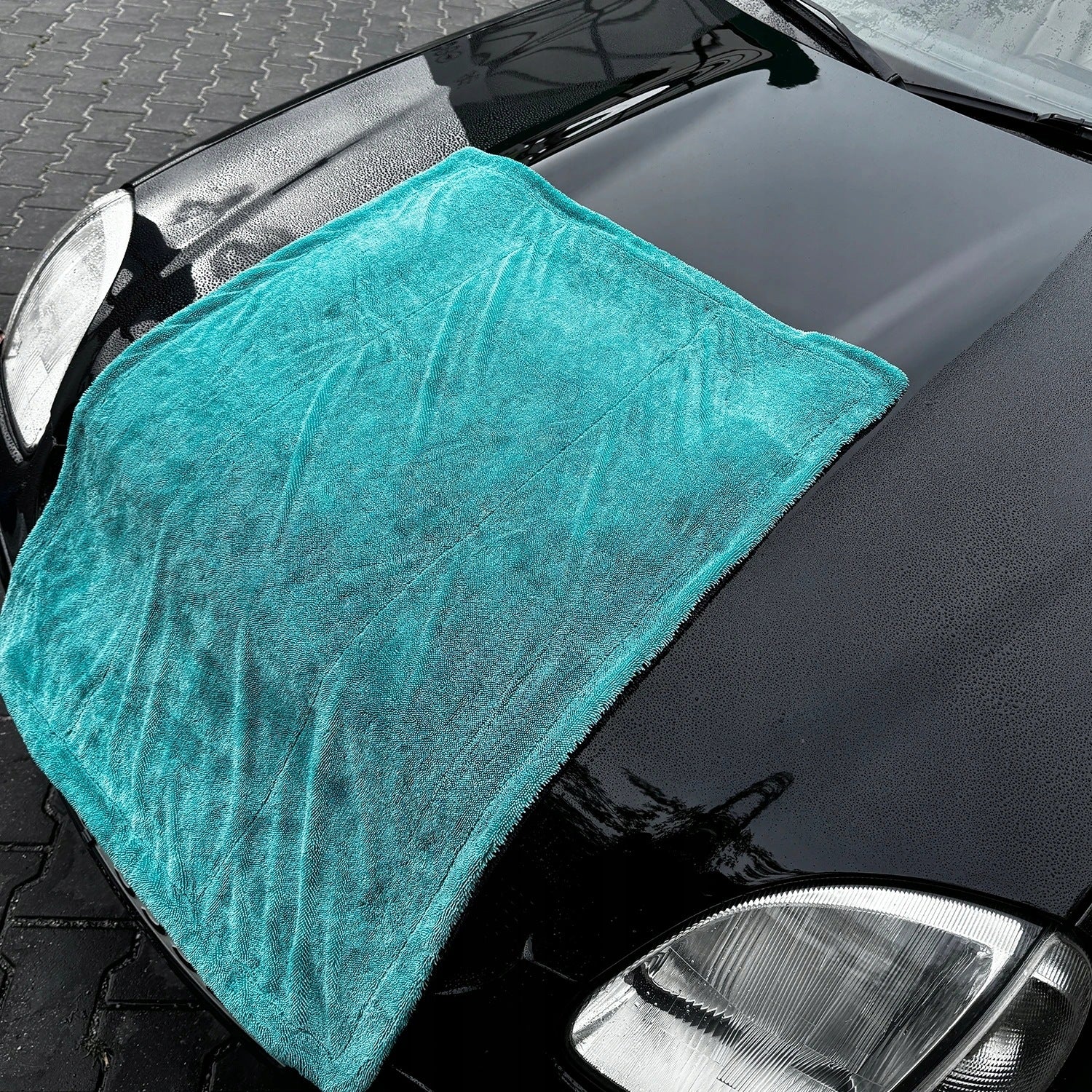 Large Car Drying Towel 90x70 1200GSM FiberForge Packaging status original