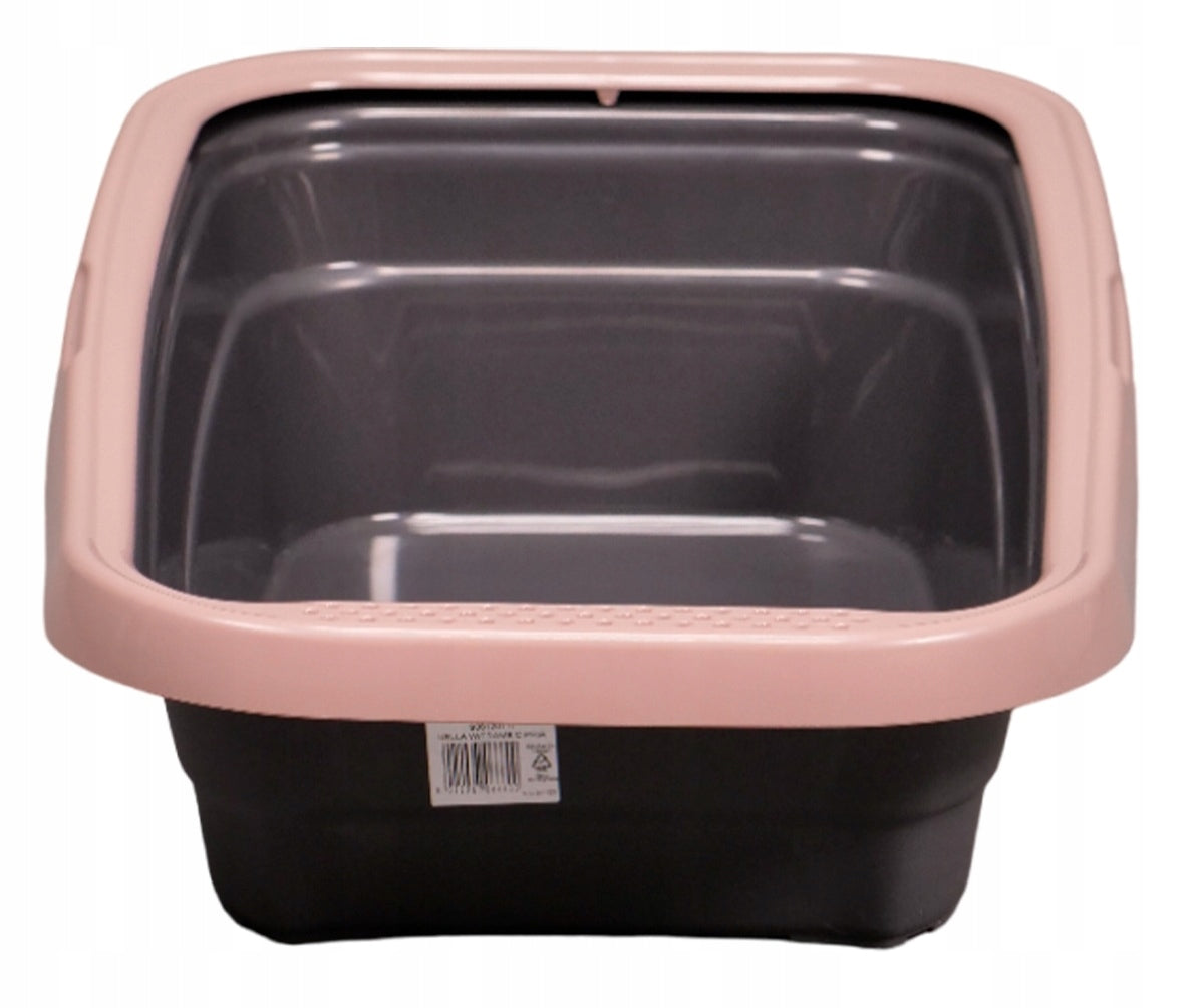 Large Cat Cuvette Open Black and Pink NELLA 58x37x18cm Manufacturer code MP0030-PINK