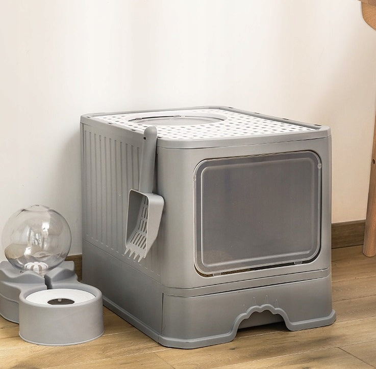 Large Cat Cuvette with Drawer + Spatula | Folding (F053) Trade name F053 Kuweta
