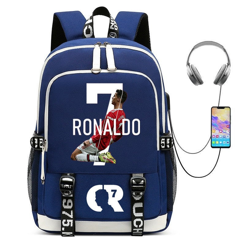 Large Cristiano Ronaldo Backpack Waterproof New Design