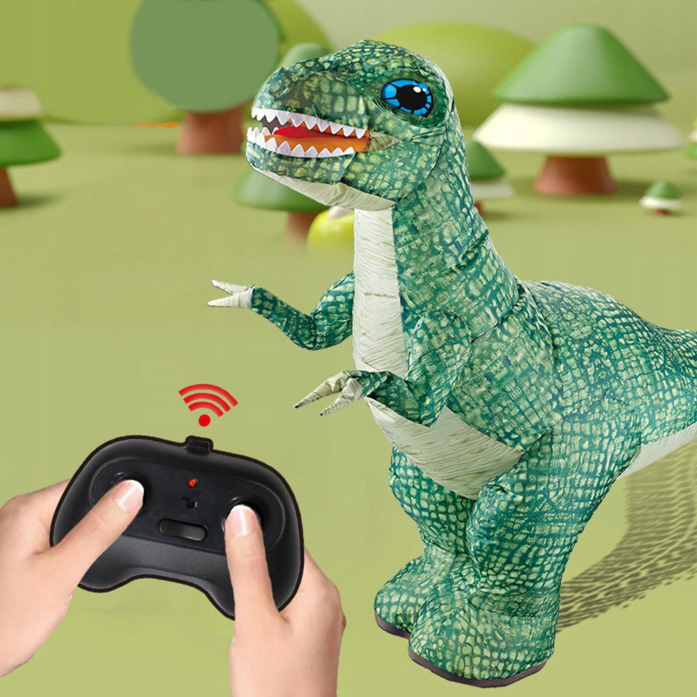 Large Dinosaur Inflatable Remote Controlled RC Green 130 x 190cm Lean Toys Kid's age 3+ years