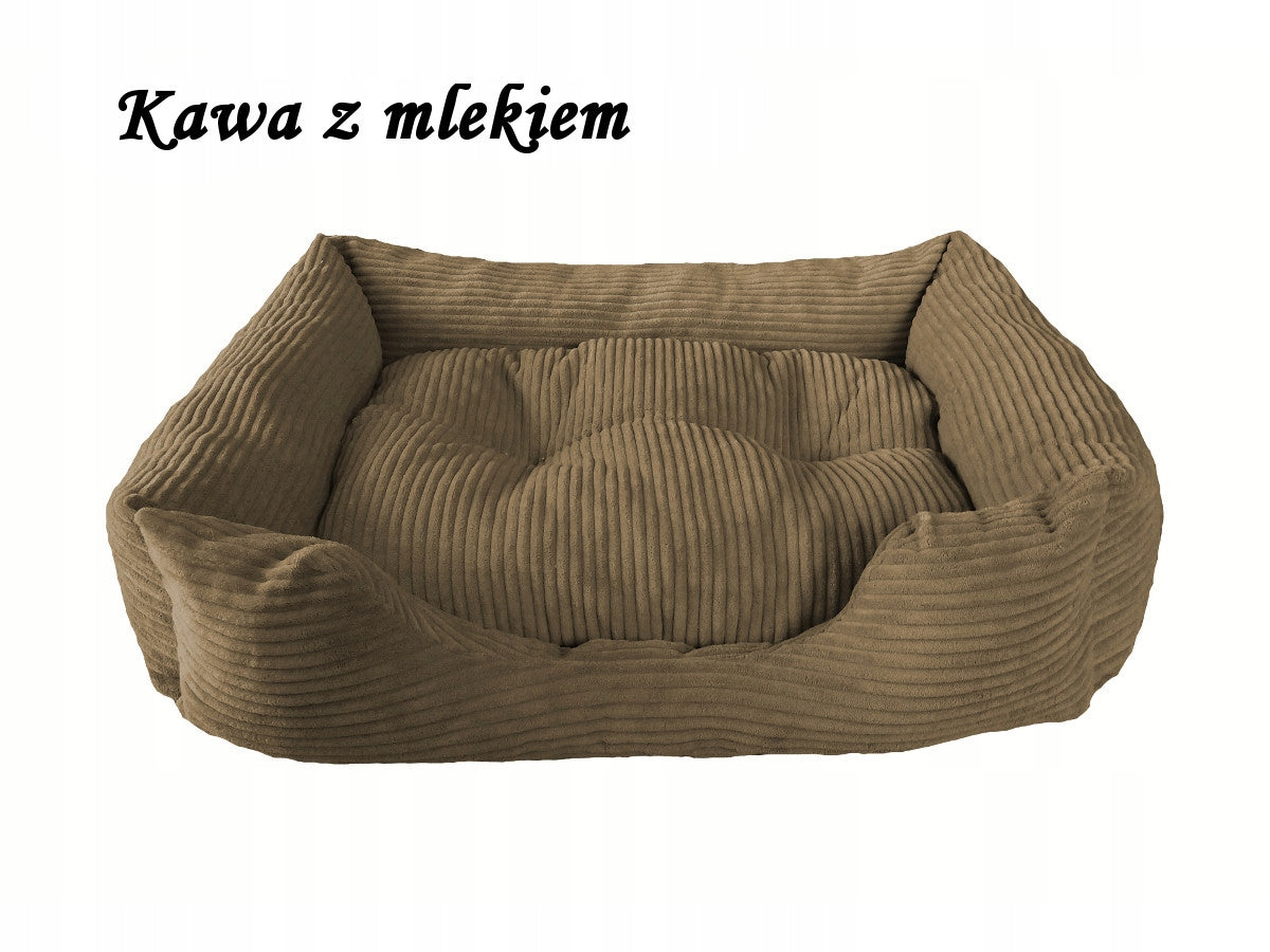 Large Dog Bed XXL Comfortable Soft Bedding Playpen Corduroy 100x80 Product width 80 cm