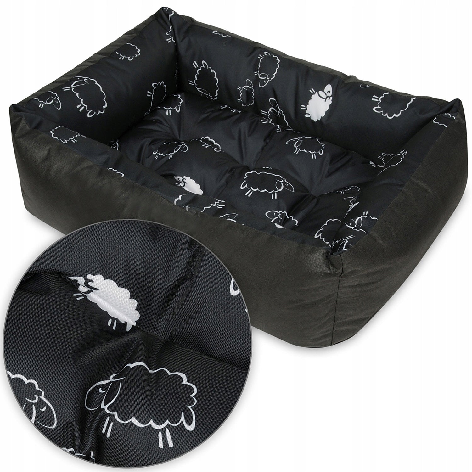 Large Dog Bed XXL Couch SOFT BED 120x90 WATERPROOF Sheep Brand Superkissen24