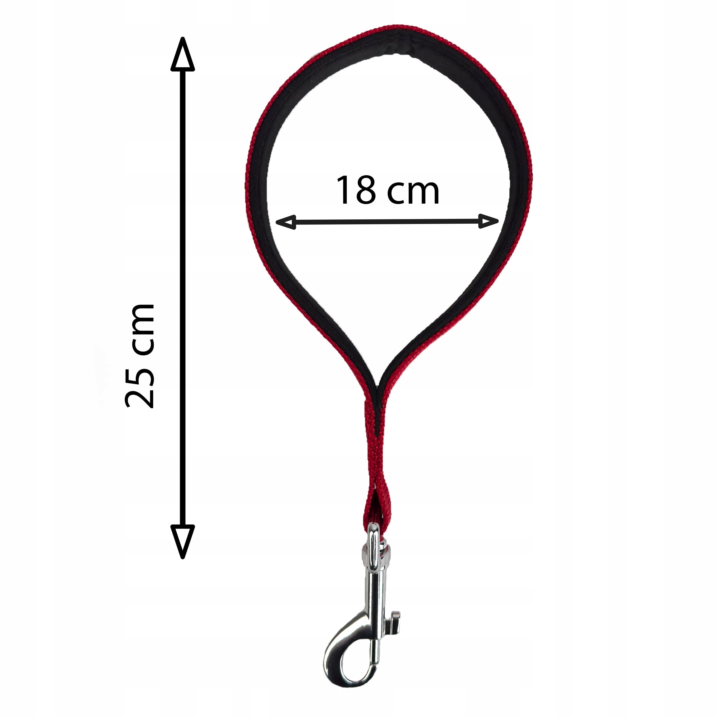 Large Dog Leash SHORT STRONG HANDLE Educational for Training Manufacturer code 35953-smycz treningowa krótka