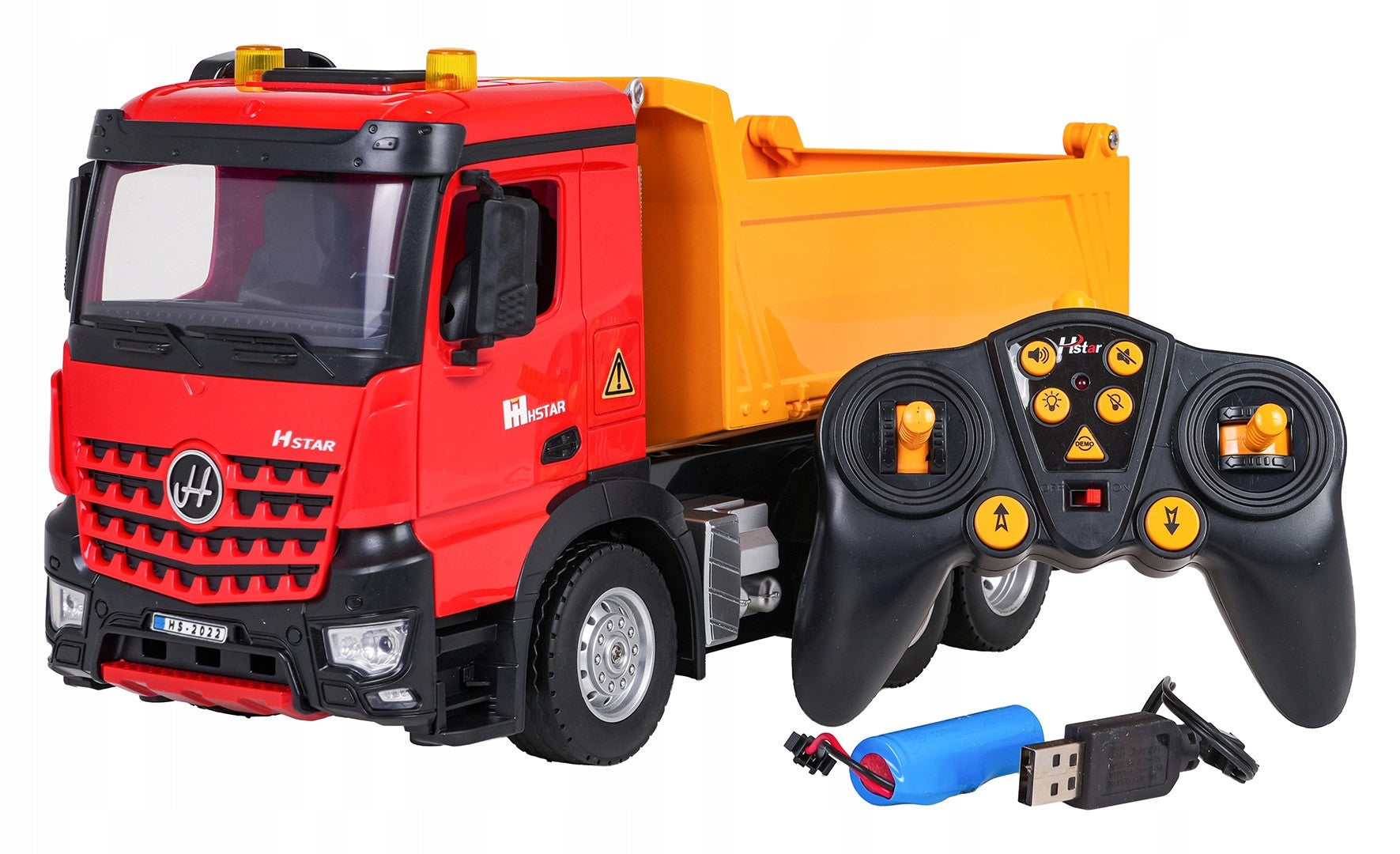 Large Dump Truck RC Remote Controlled Truck Lights Sounds 93313 Packaging status original