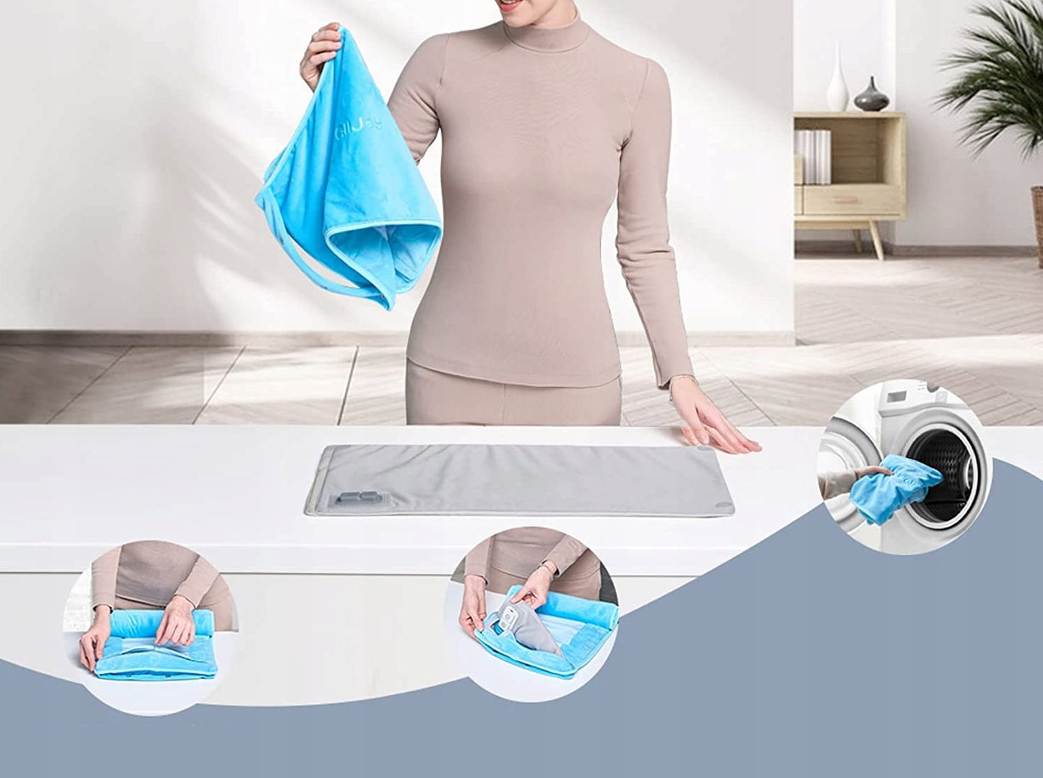Large ELECTRIC PILLOW Back Neck USB Arms Medical device no