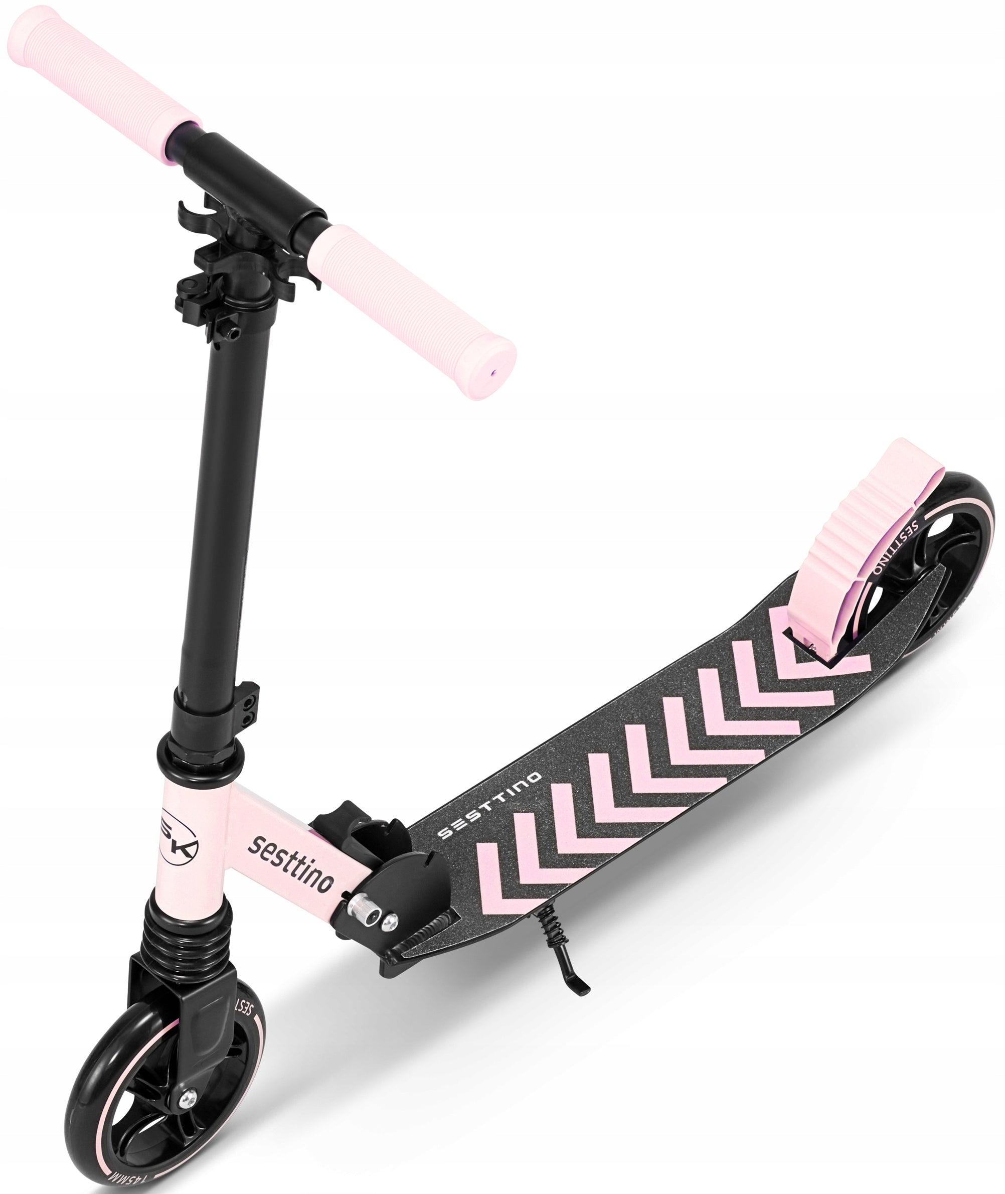 Large Folding City Scooter Sesttino SPACE Color black pink