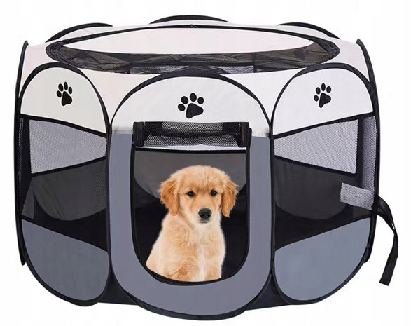 Large Folding Playpen For Dog Cat Rabbit Puppies Animal XXL 59x114cm