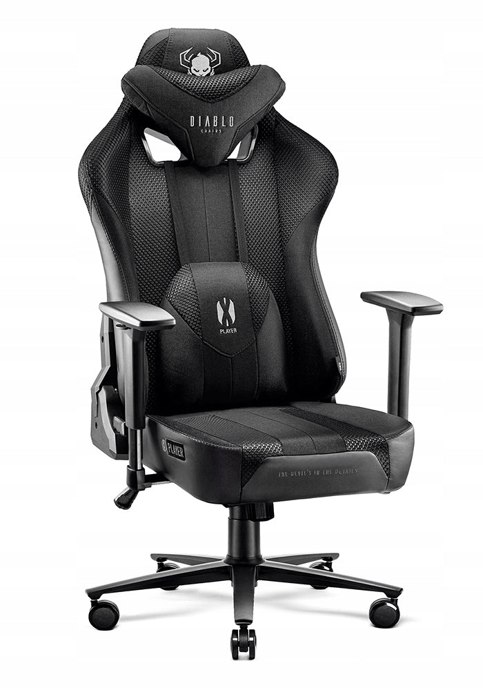 Large Gaming Chair Swivel DIABLO X-Player 2.0 King Size Black & Black
