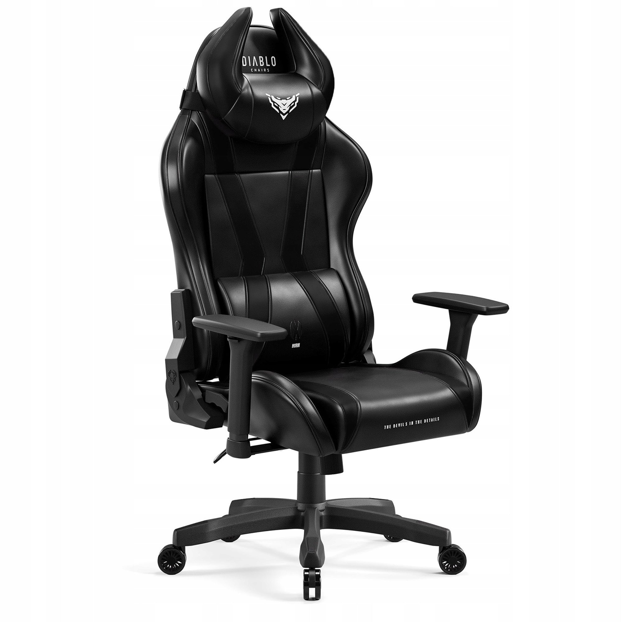 Large Gaming Chair Swivel with Eco Leather DIABLO X-HORN King Size Black