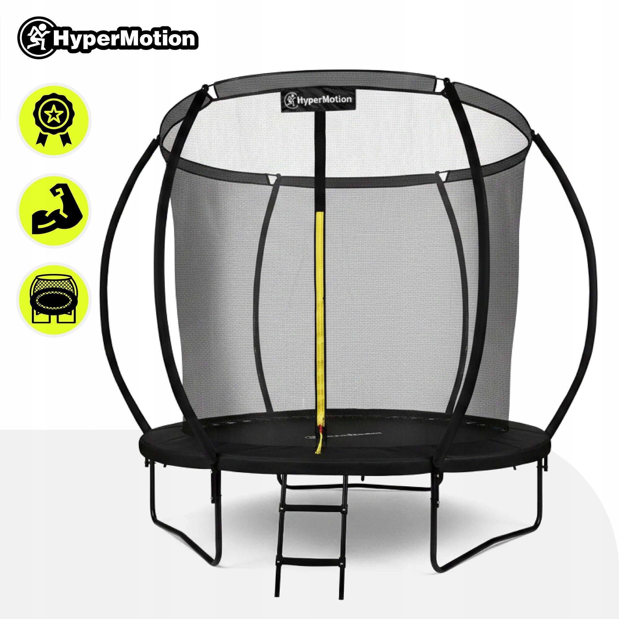 Large Garden Trampoline for Children 244cm Ladder Safety Net Packaging status original
