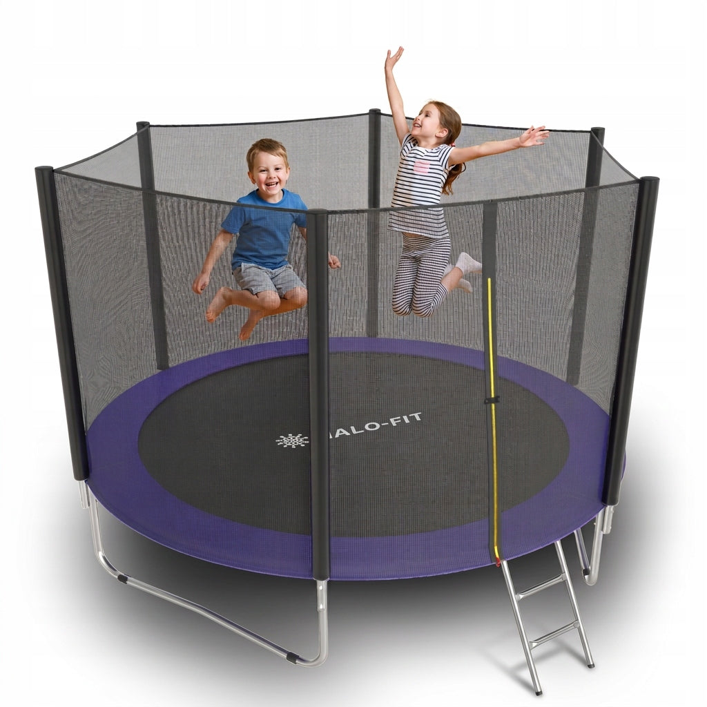 Large Garden Trampoline for Children 305cm with Mesh – 10FT, 150kg, Halo-Fit