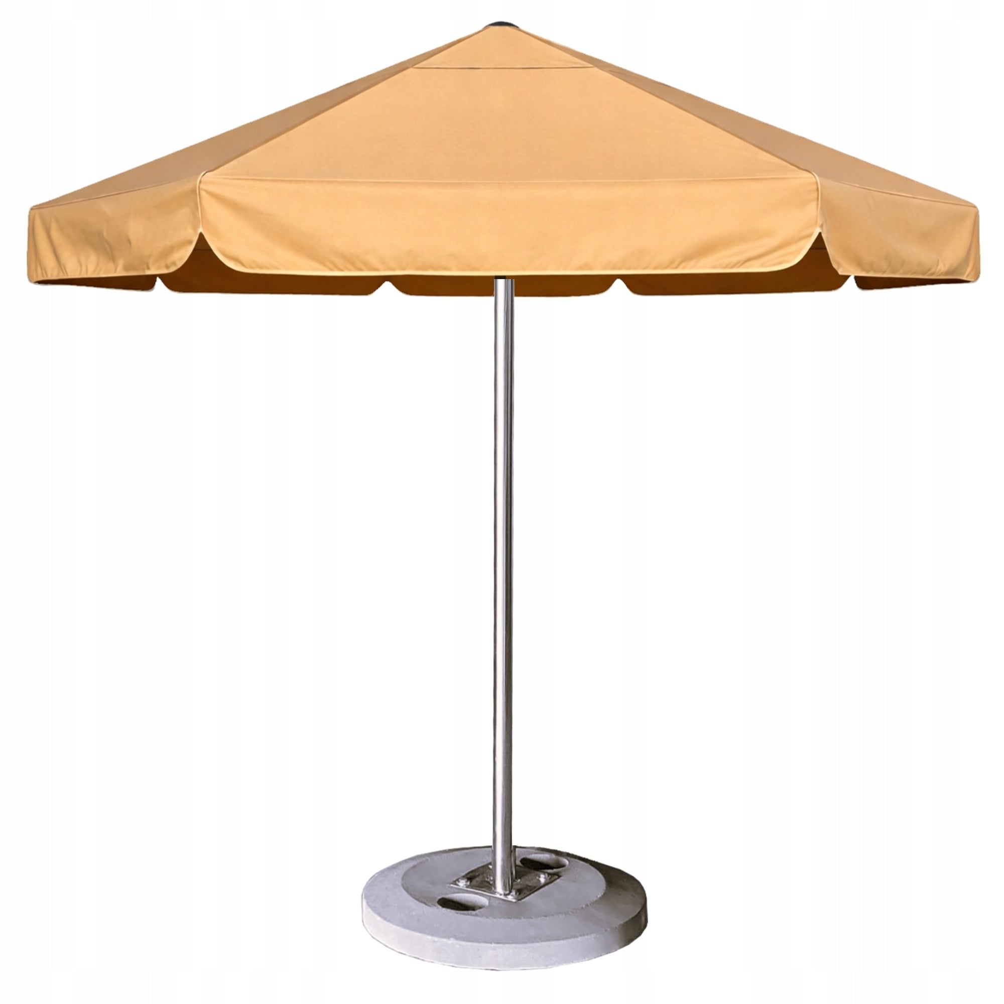 Large Garden UMBRELLA 4 m Strong Polish 400cm - BASE 70kg