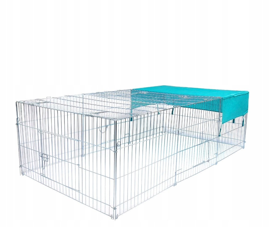 Large Guinea Pig Rabbit Cage Catwalk Playpen 180x120x60 Metal