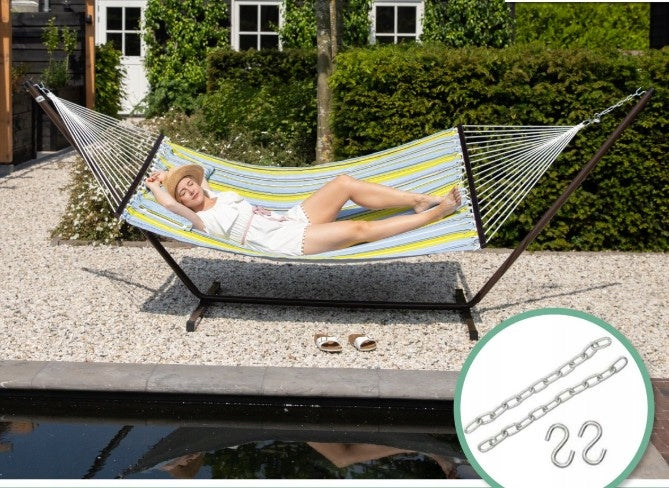 Large Hammock Vita5 with metal frame 2-seater 200 kg | cushion | 200×140 Manufacturer code Vita5