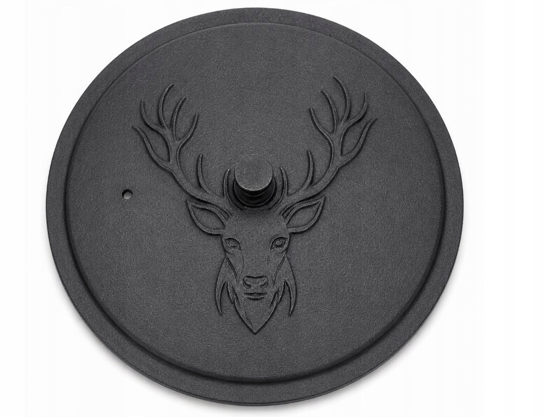 Large Hunting Boiler 11 Lit. ENAMEL Cast Iron POT for Fireplace Enameled Manufacturer code 7777