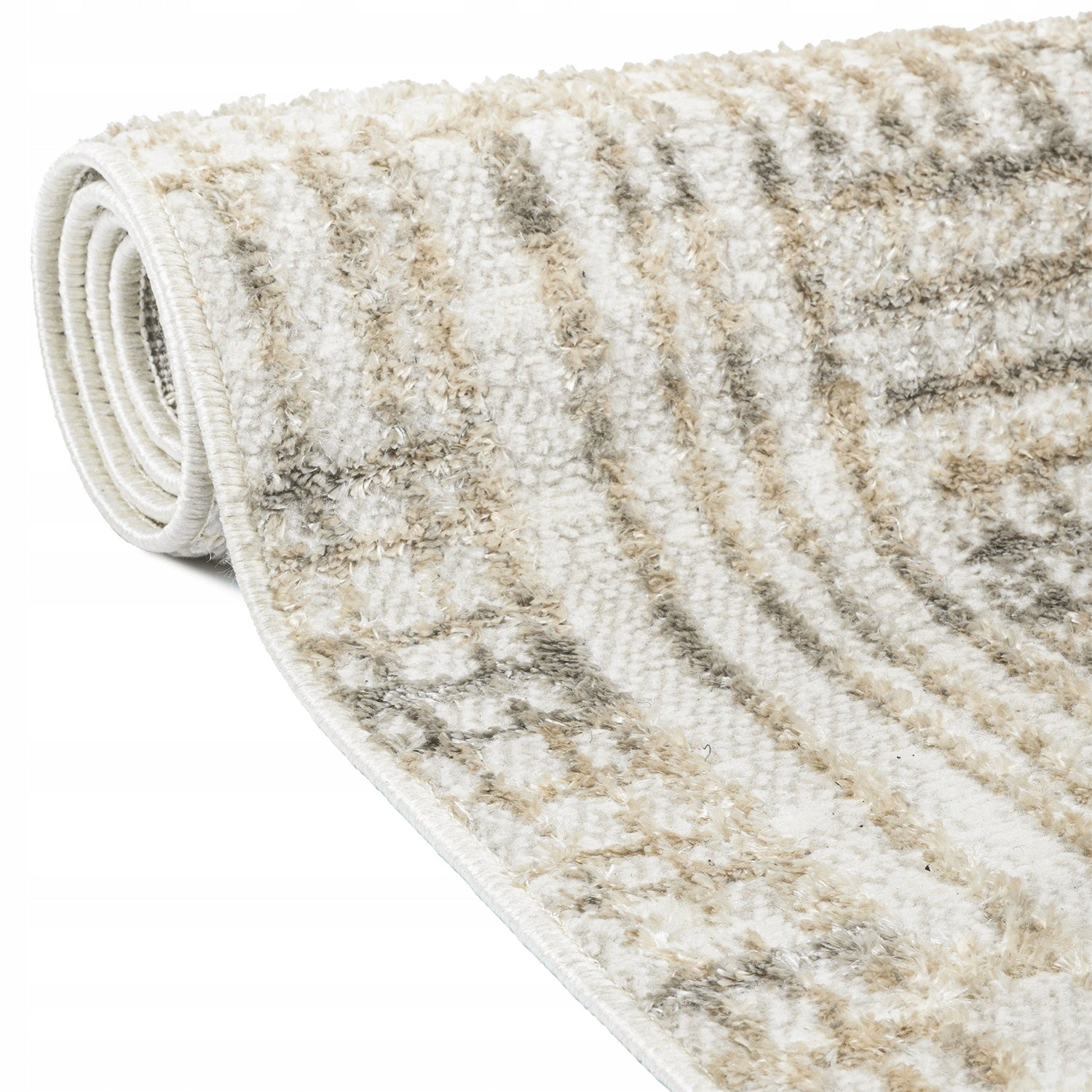Large Living Room Rug 200x280cm Designer Modern Glamour Beige Length 280 cm