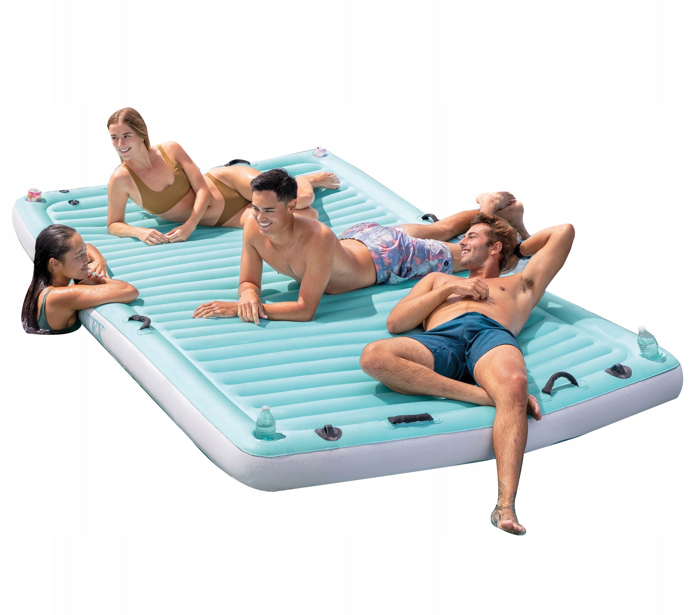 Large Mattress Inflatable ISLAND Raft Water Platform Swimming Pool 56289