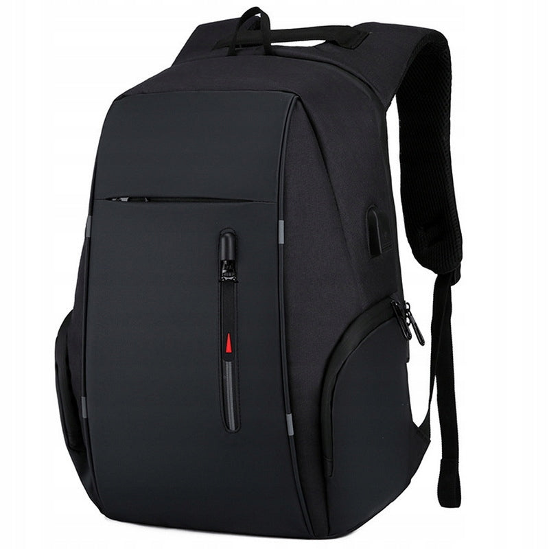 Large Men's Laptop Backpack BLACK for Work School USB Youth
