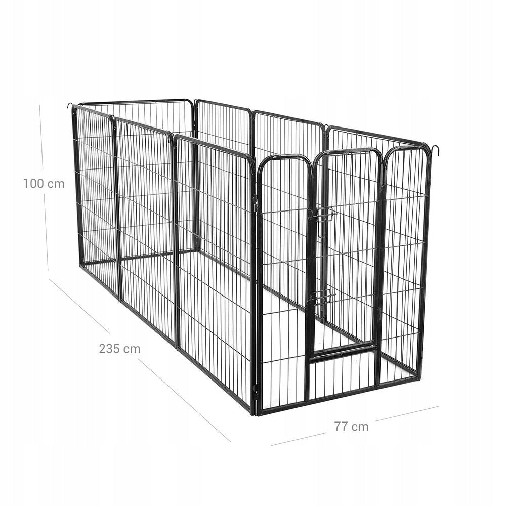 Large Metal Playpen Dog Cage Modular 77 x 235 x 100 cm Kind playpen