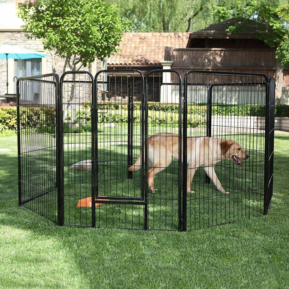 Large Metal Playpen Dog Cage Modular 77 x 235 x 100 cm Product height 100 cm
