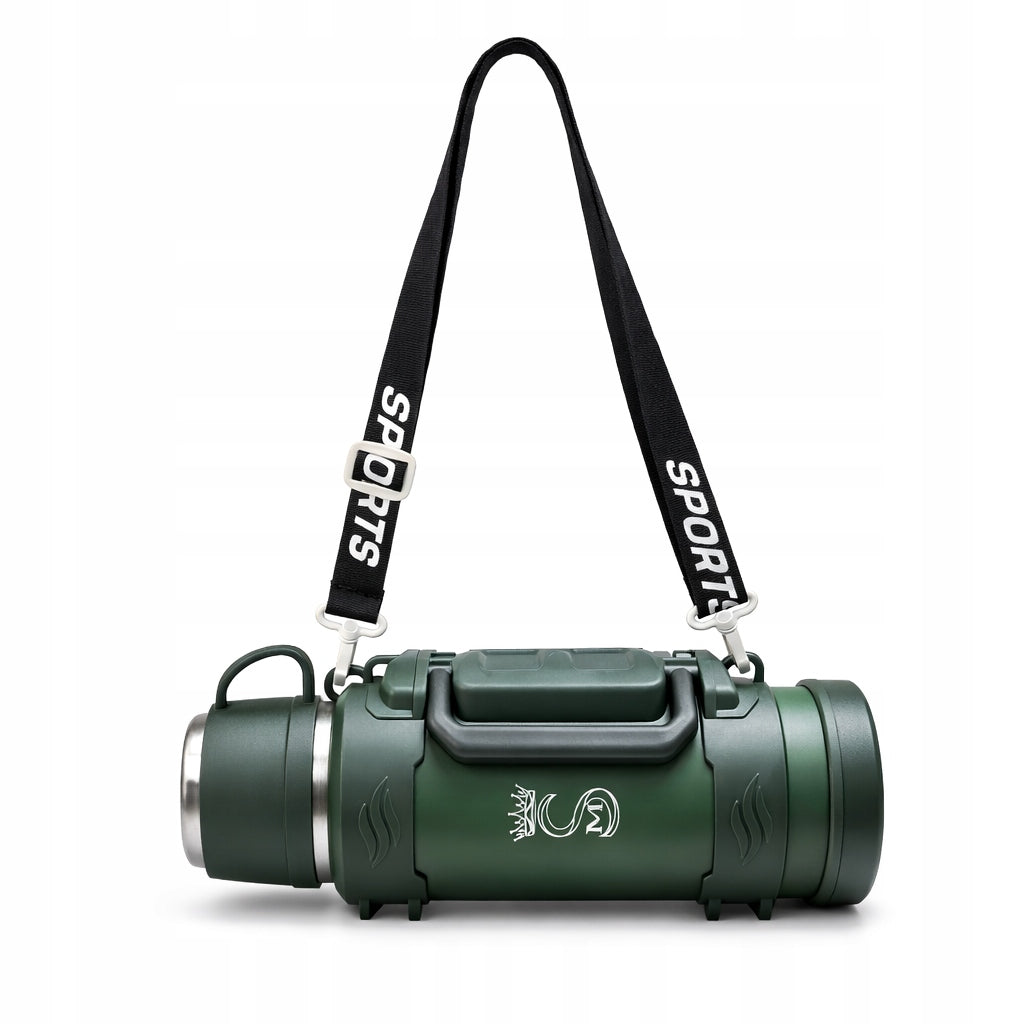 Large Military Thermos Military Tourist Vacuum Stainless Steel 1700ml Manufacturer code Termos turystyczny