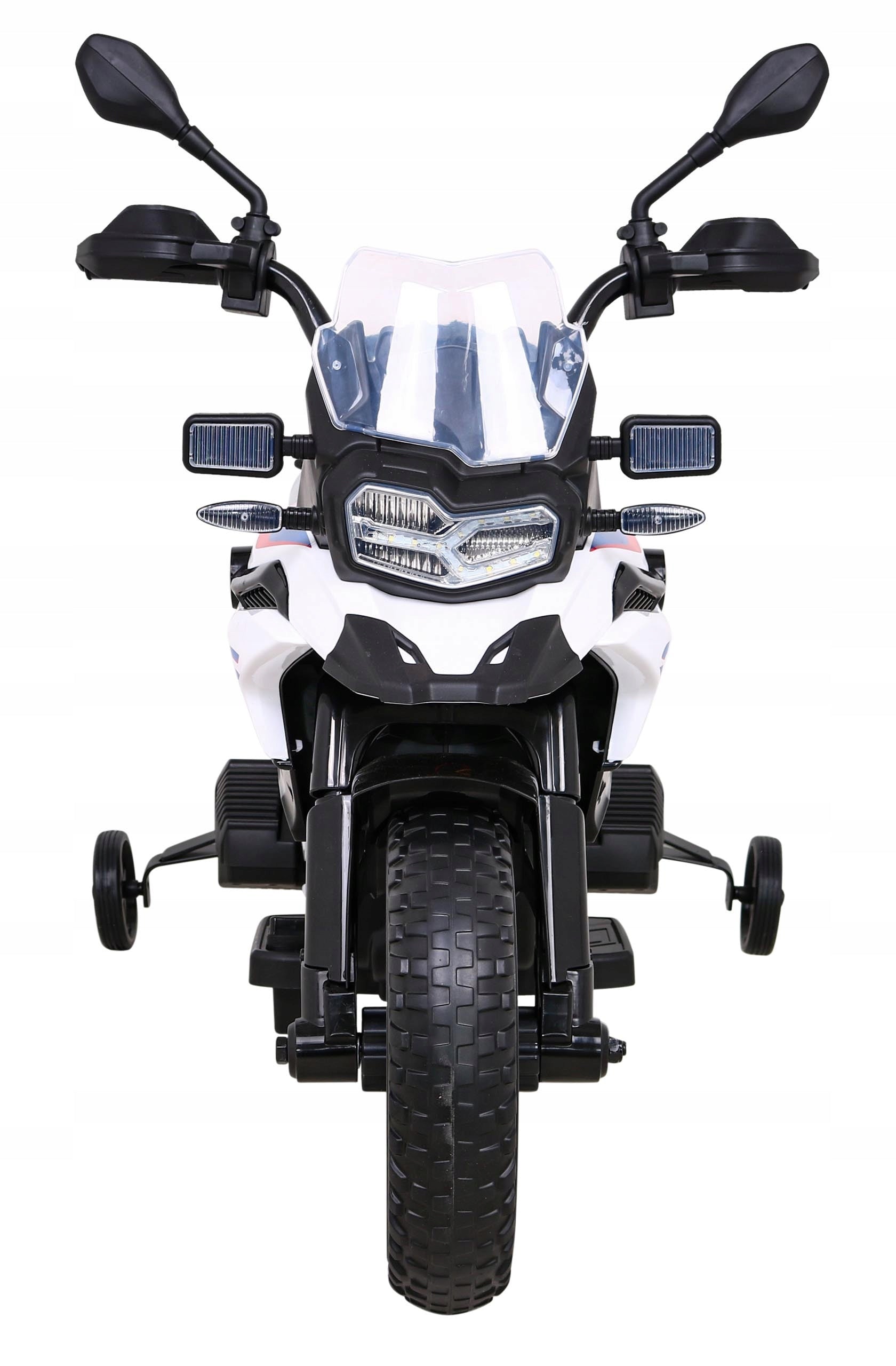 Large Motor BMW F850 GS Battery Operated 2x LED Motors Side Wheels Foam Brand Ramiz