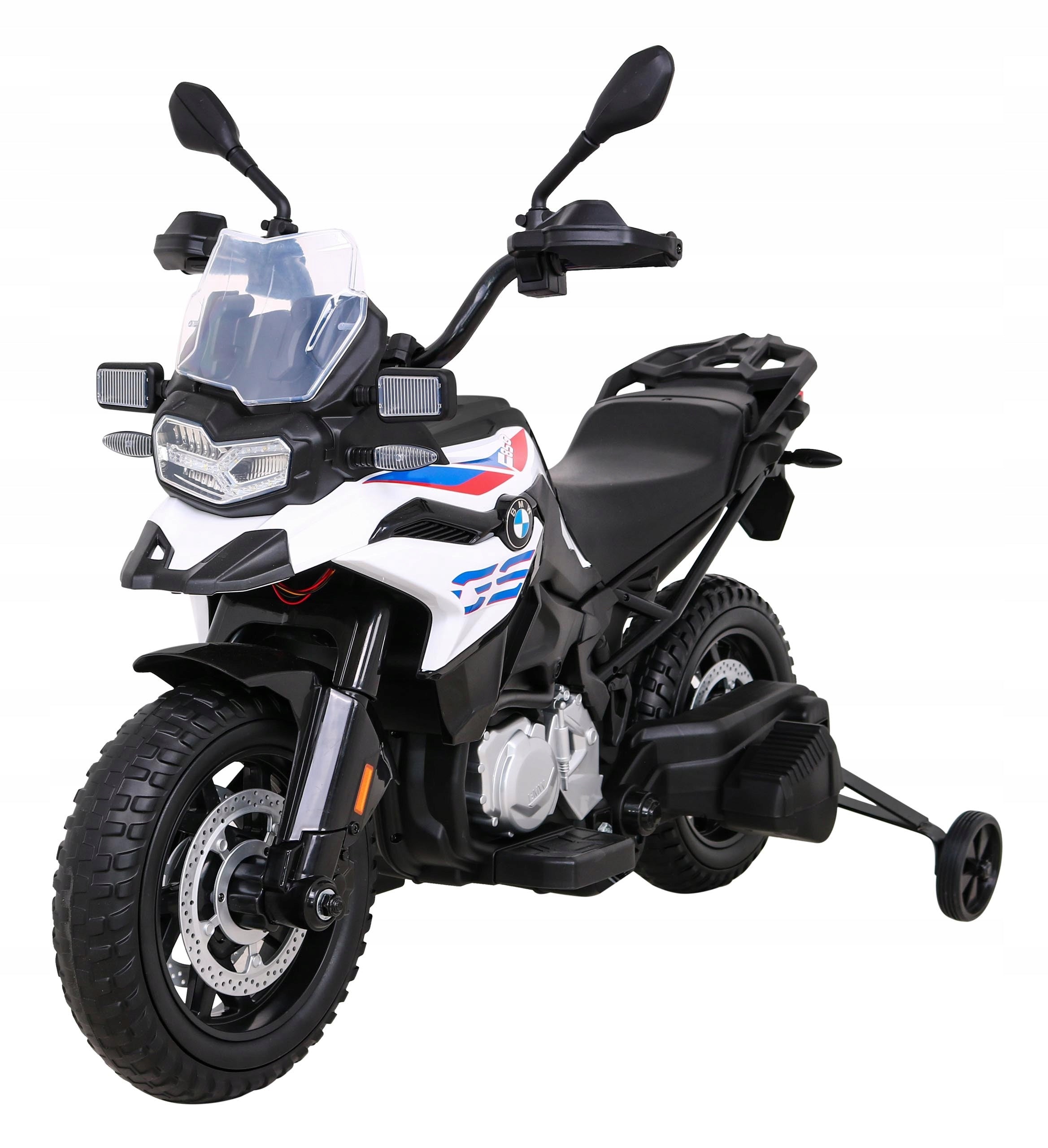 Large Motor BMW F850 GS Battery Operated 2x LED Motors Side Wheels Foam