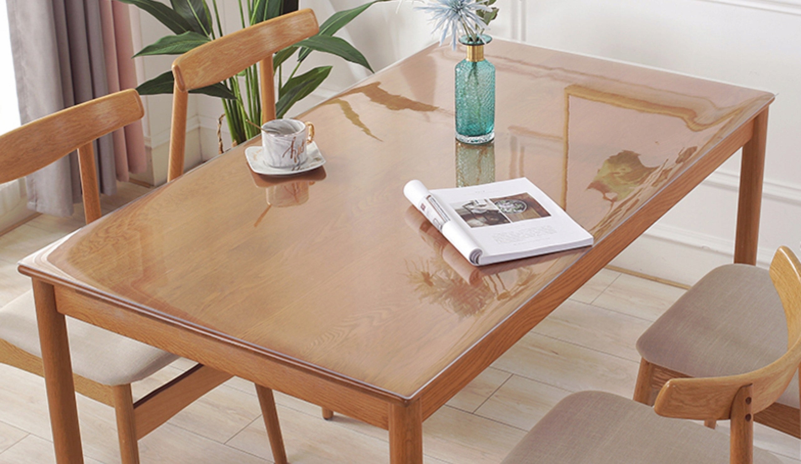 Large Protective Mat Desk Pad Table Top 110x2000cm Transparent Product weight with unit packaging 3 kg