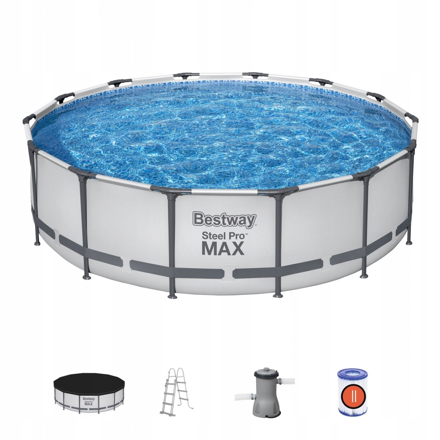 Large Round Garden Pool Framed 427x107 with pump Bestway 56950 New2026 Brand Bestway