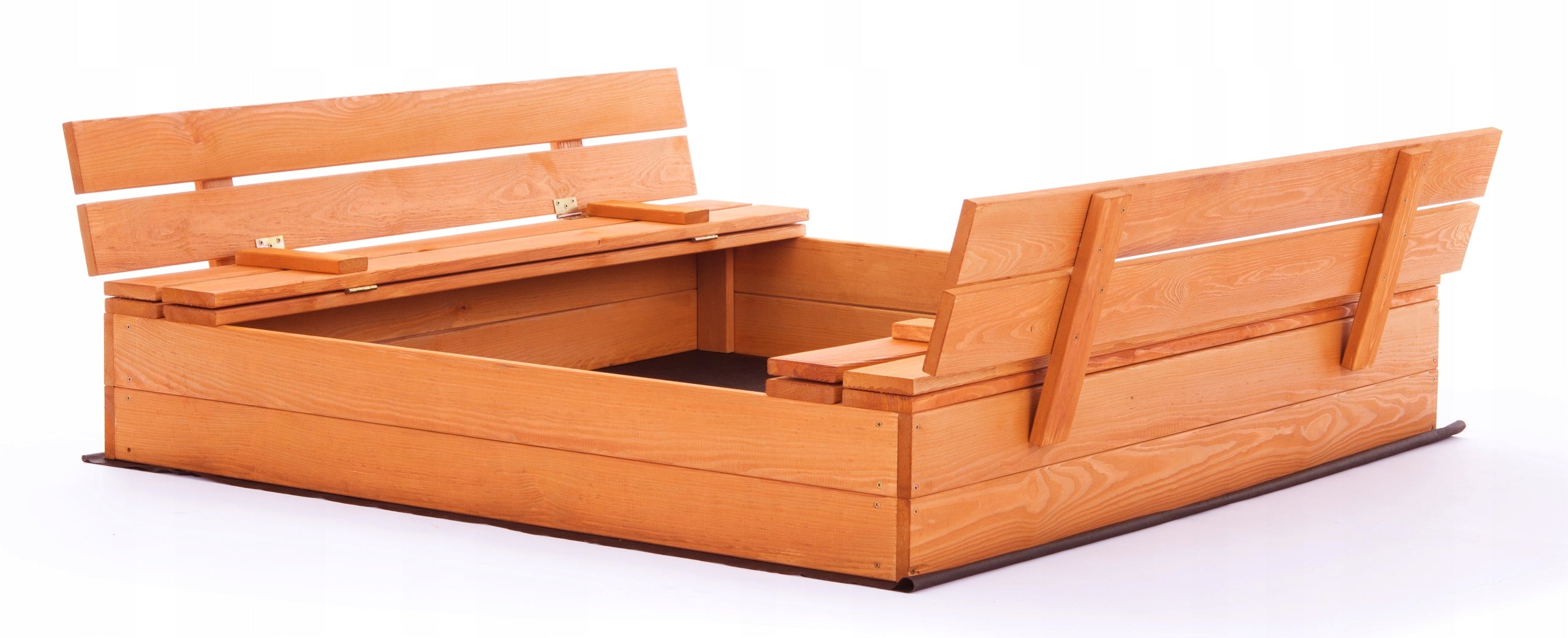 Large Sandbox Impregnated Lockable Wooden 120x120cm POLISH MANUFACTURER Color other