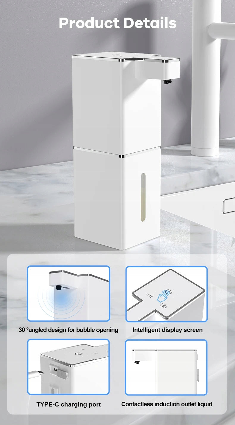 Large Touchless Automatic Foam Soap Dispenser Foam Dispenser with USB Manufacturer code 6975060834640