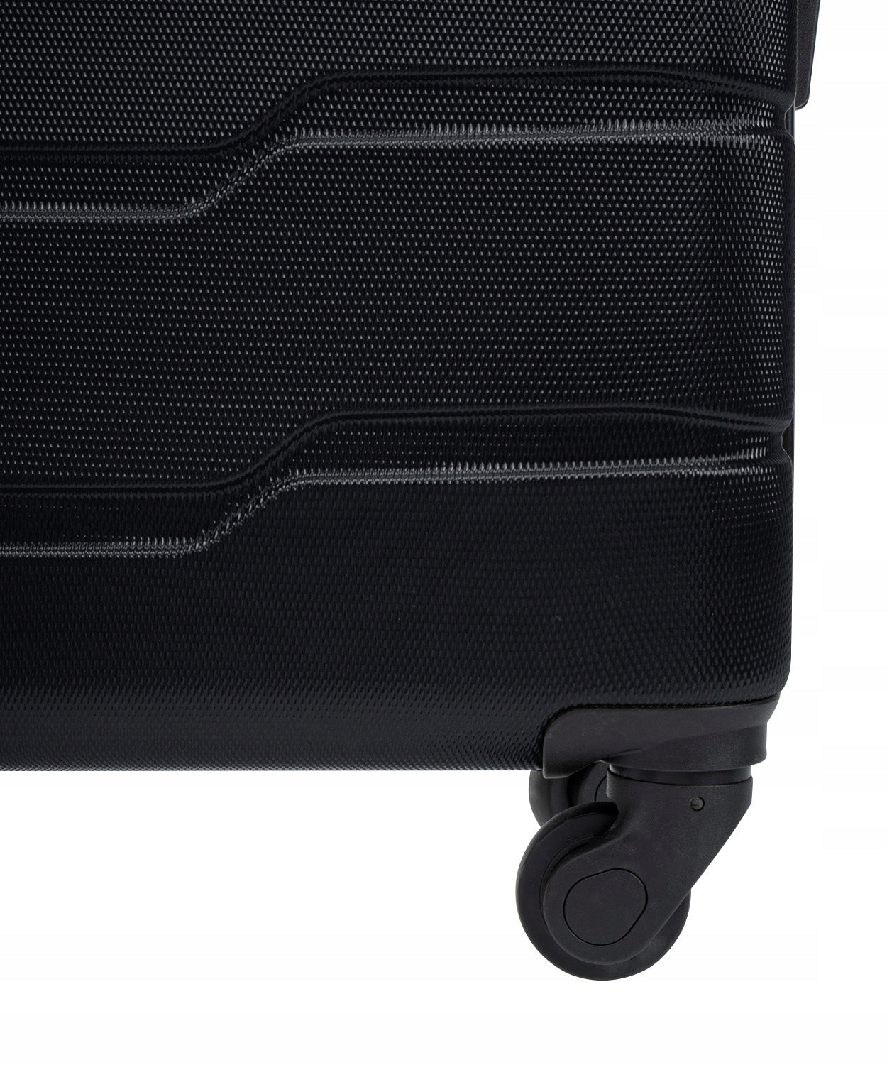Large Travel Suitcase On Wheels Hard ABS PUCCINI Black ABS024A-1 Width (longer edge) 49 cm