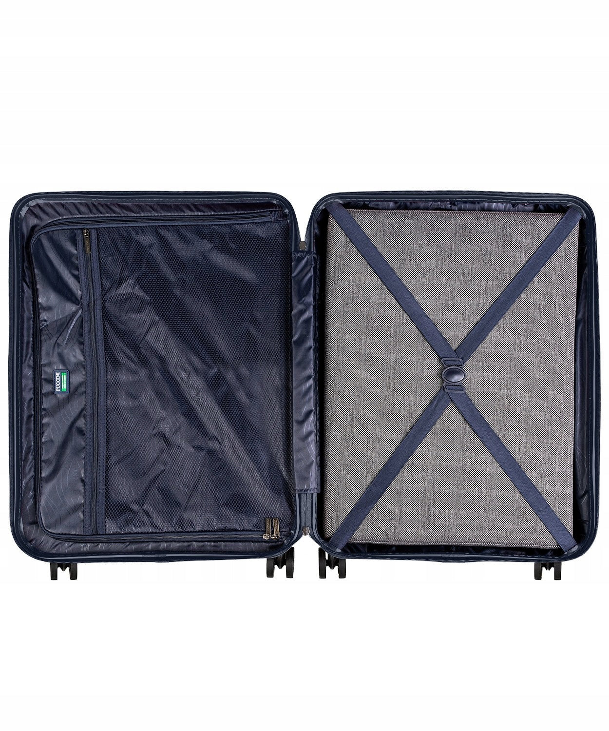 Large Travel Suitcase On Wheels Hard Polycarbonate PUCCINI Garnet PC029A 7A Brand PUCCINI
