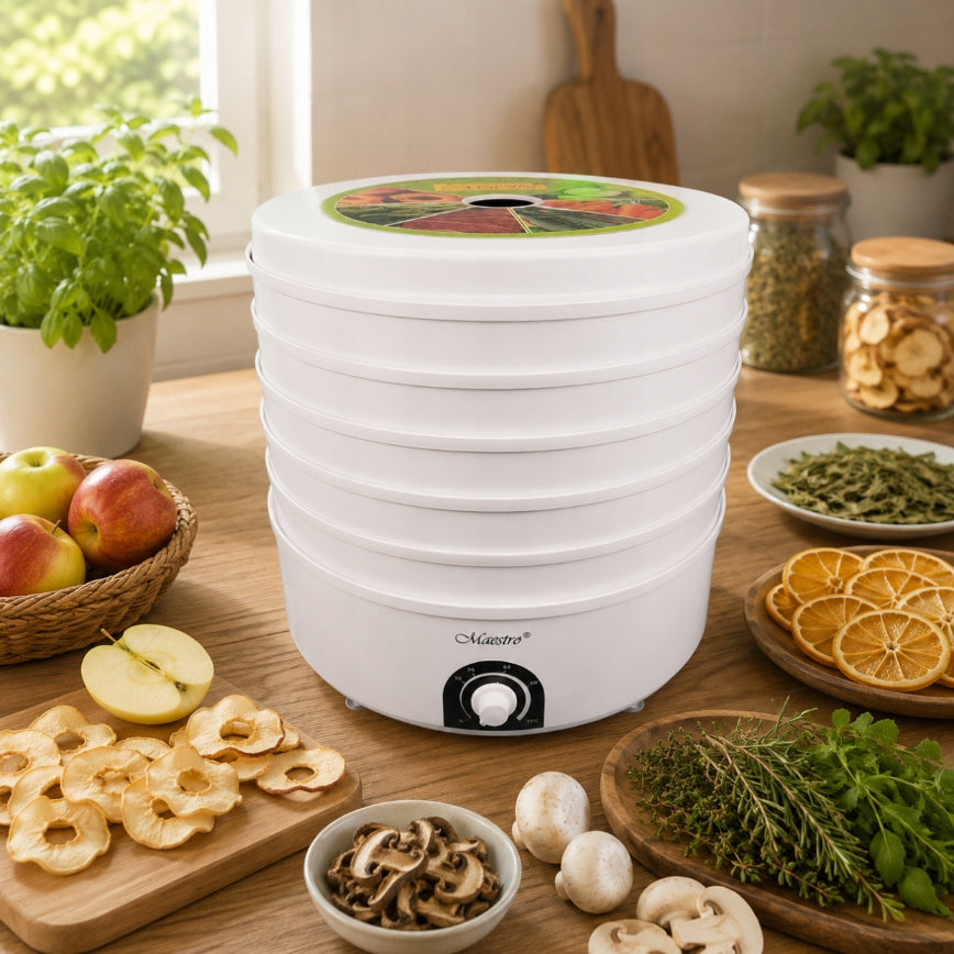 Large Vegetable Dryer Fruit Herbs Mushroom 38,5cm 520W | Maestro MR-766 Brand Maestro