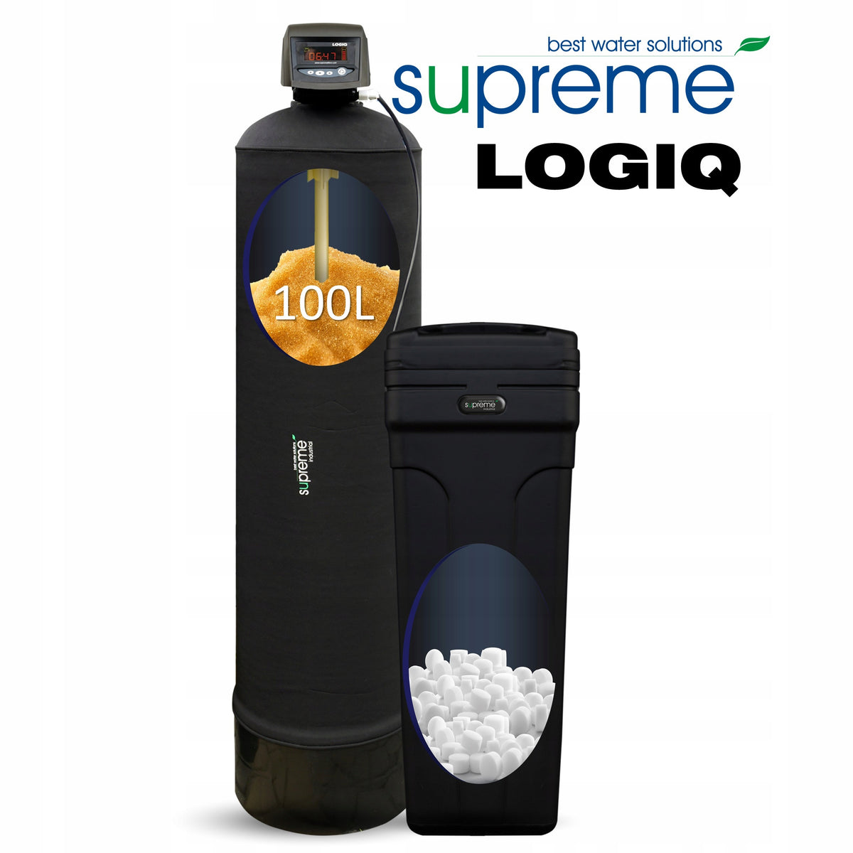 Large Water Softener SUPREME LOGIQ 100D Industrial Water Filter Treatment Packaging status original