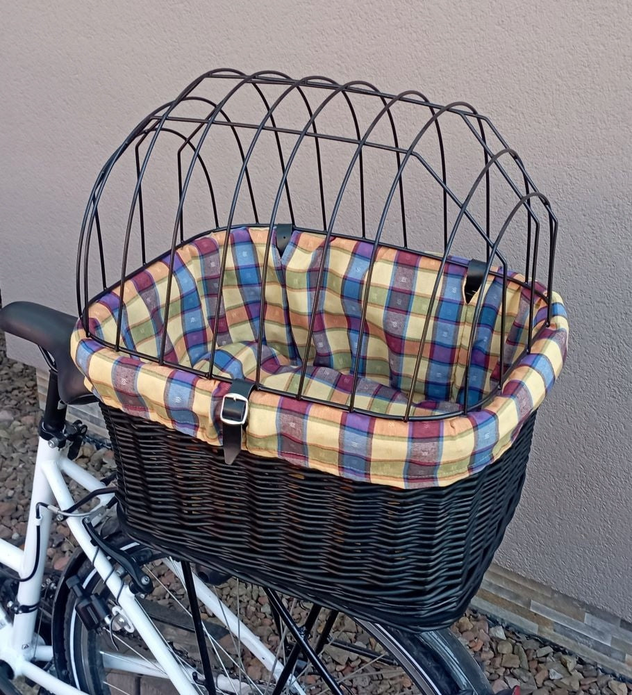 Large Wicker Basket for Bike TRANSPORTER for Dog Rack with Cartridge Trade name kosz na bagażnik