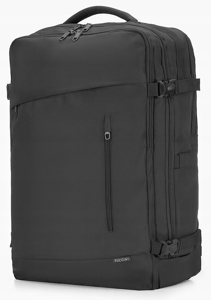 Large XL black cabin backpack PUCCINI for Priority aircraft 55x40x20