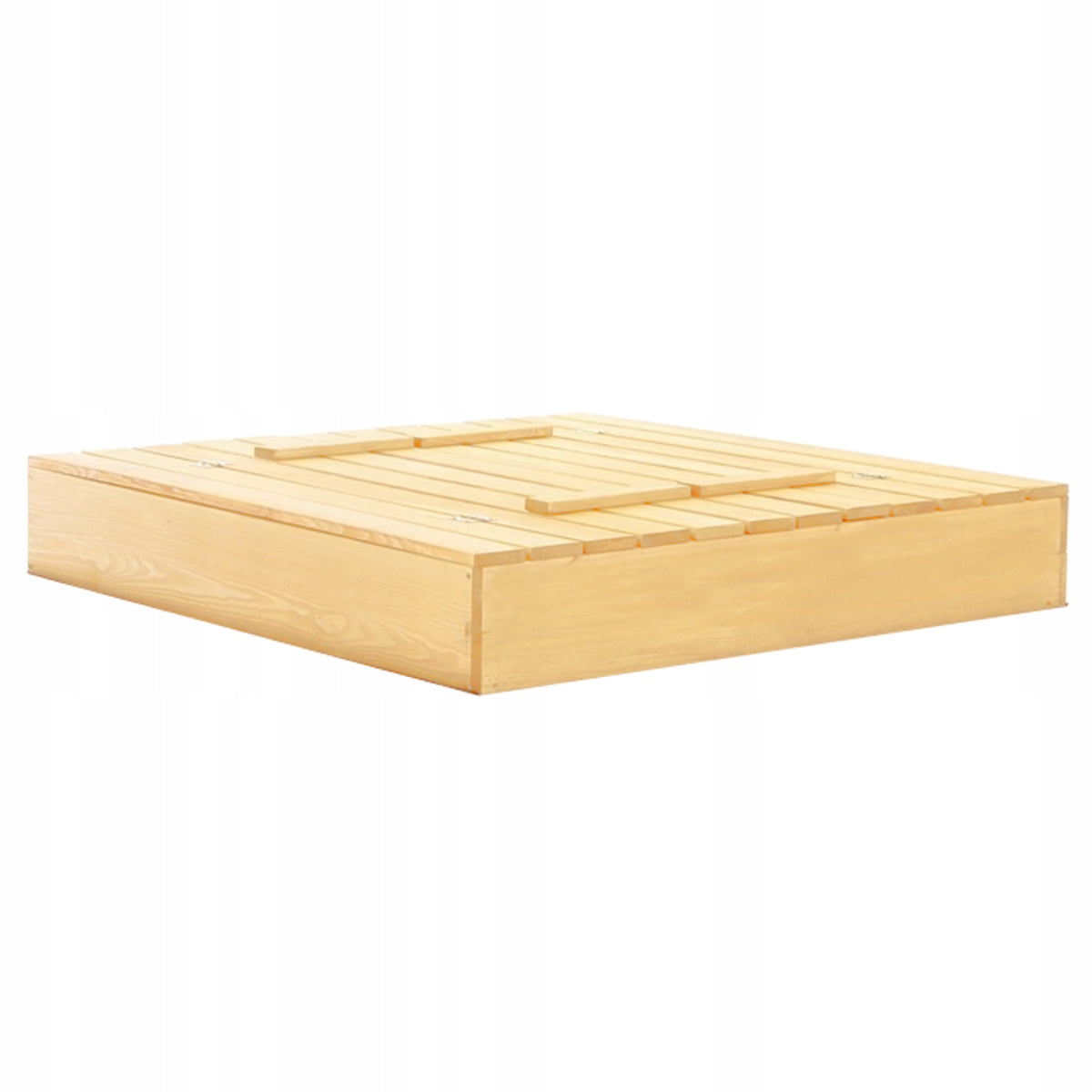 Large XXL wooden sandbox with bench 200x200x20cm Brand Tartak Bińkowski