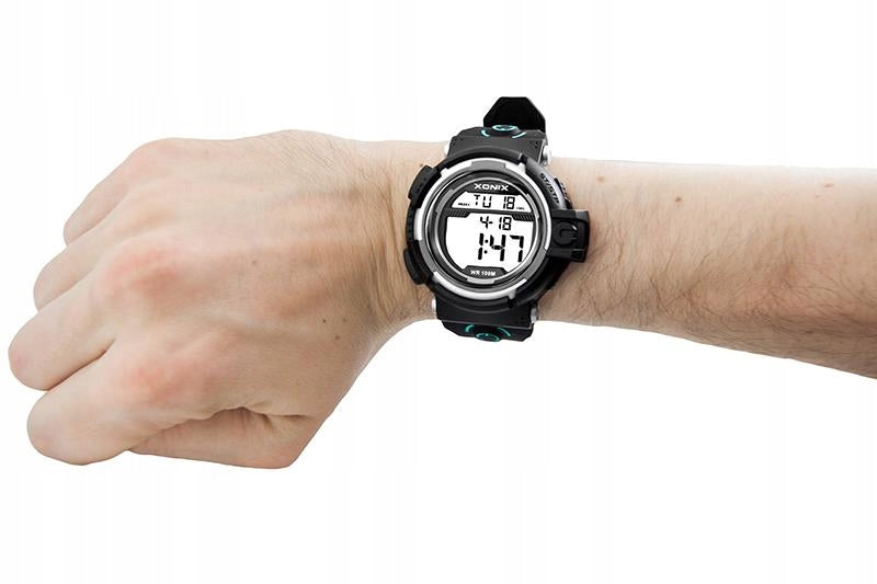 Large Youth Watch Large LCD XONIX 10ATM Brand Xonix