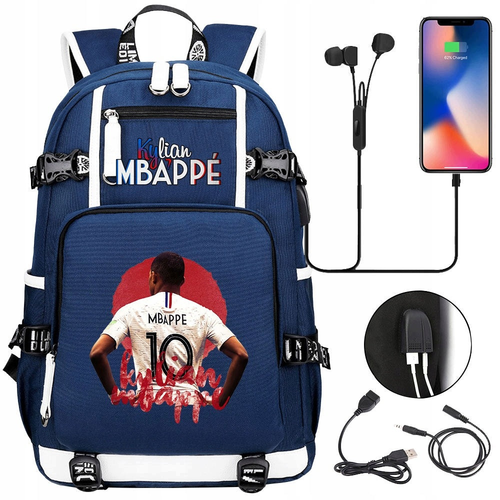 Large backpack Kylian Mbappé waterproof pattern new Packaging status original