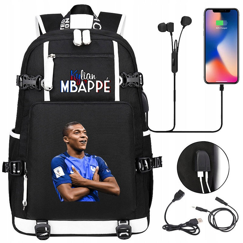 Large backpack MBAPPE waterproof pattern new Manufacturer code LUZHIOBD9999111