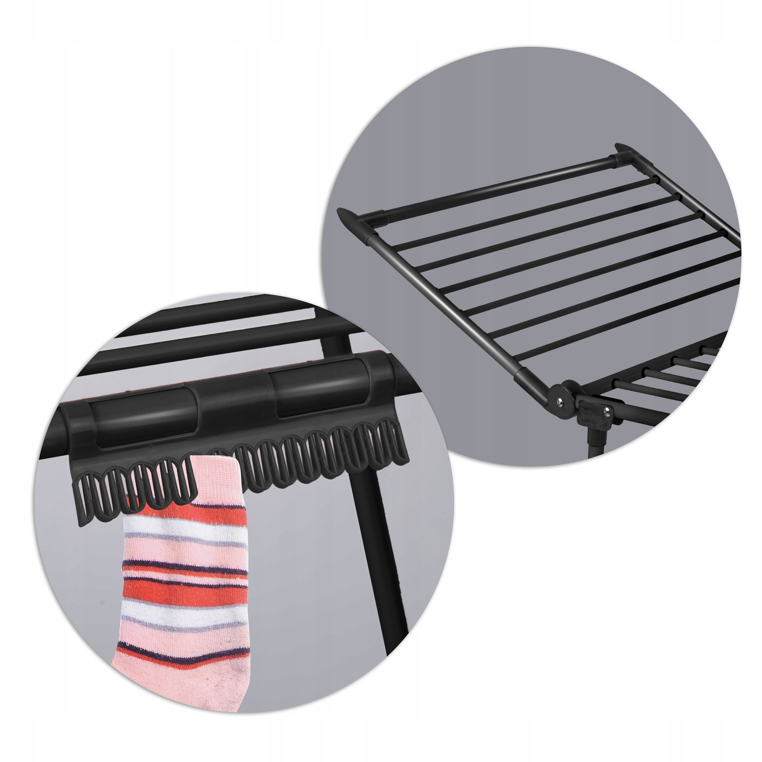 Large balcony dryer, for underwear, freestanding Massido 93-174 cm Unfolded width 174 cm
